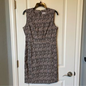 Calvin Klein black and white dress